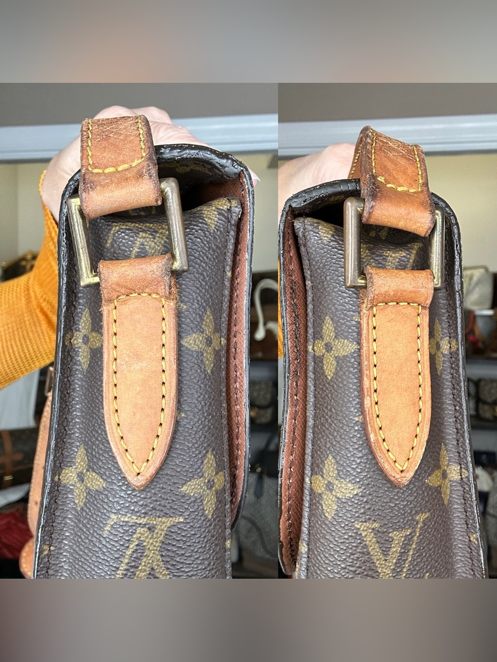 Louis Vuitton Monogram Saint Cloud GM Shoulder Bag with COA 1991 TH0931 - Picture 15 of 17